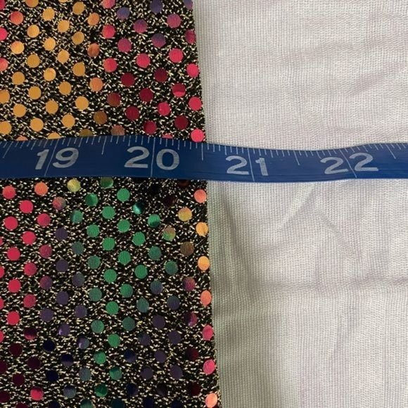 Vintage 70s 80s Eva Laurel Womens blouse sequins gold multiple size 8P USA Made - Picture 7 of 8